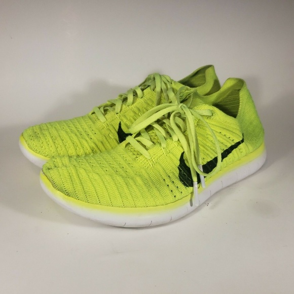 Free rn flyknit neon yellow Clearance